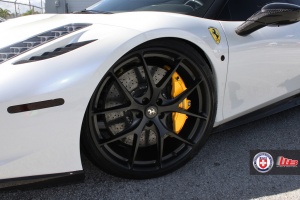 2013 Ferrari 458 Italia with 21x9 HRE P101 wheels