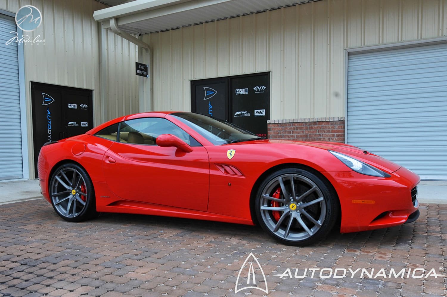 2013 Ferrari California with 21x9 wheels