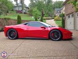 2013 Ferrari 458 Italia with 20x9 HRE S107 wheels