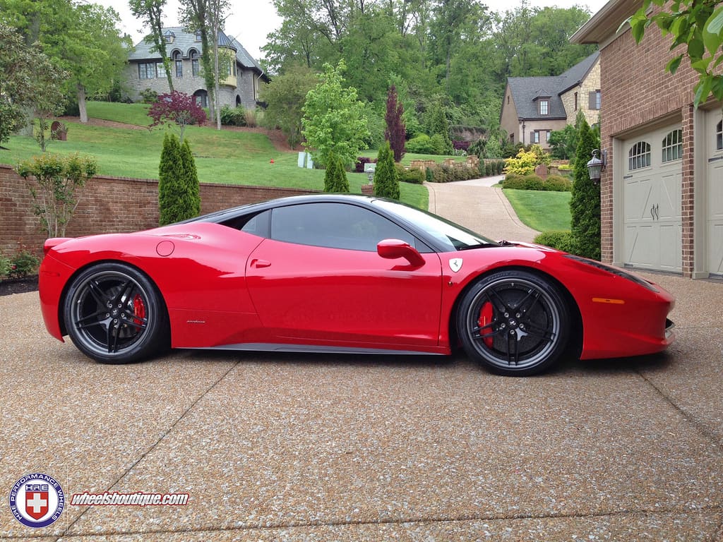 2013 Ferrari 458 Italia with 20x9 HRE S107 wheels