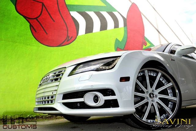 2012 Audi A7 with 22x9 Savini SV-37 wheels