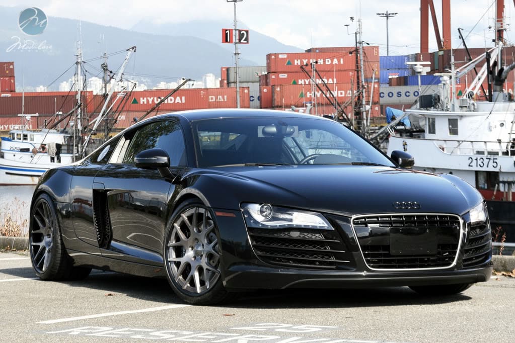 2011 Audi R8 with 20x8.5 Modulare C1 wheels