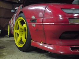 1990 Mazda RX-7 with 17x9.5 Uras NS-01 wheels
