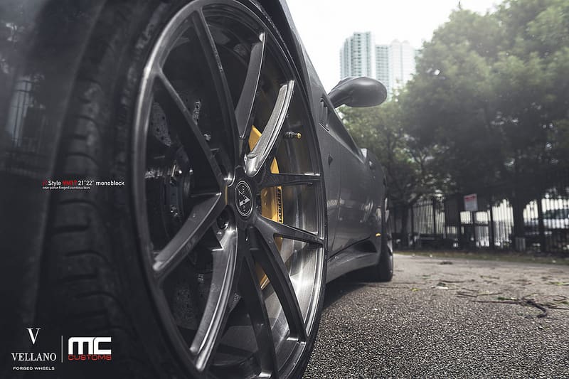 2013 Ferrari California with 21x9 Vellano VM17 wheels