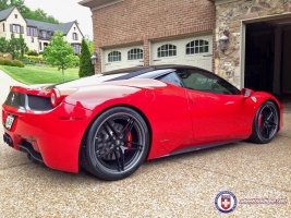 2013 Ferrari 458 Italia with 20x9 HRE S107 wheels