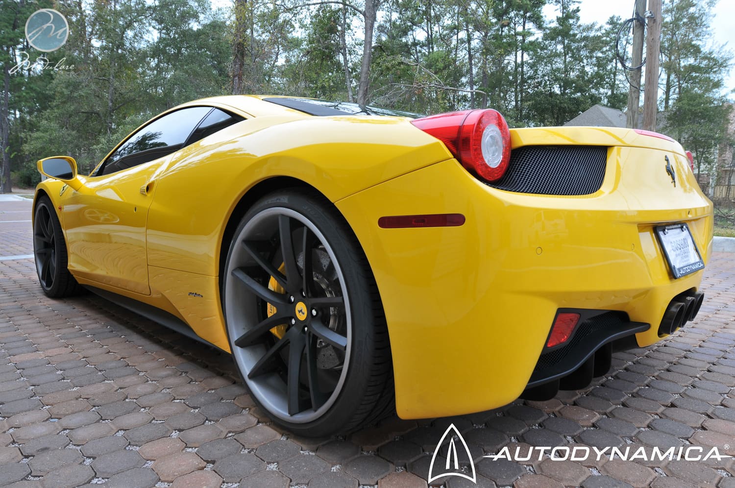 2012 Ferrari 458 Italia with 21x9 Modulare C30-DC wheels