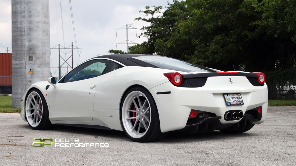 2012 Ferrari 458 Italia with 21x9 Cor Encor wheels