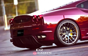2009 Ferrari F430 with 19x8.5 D2FORGED CV1 wheels