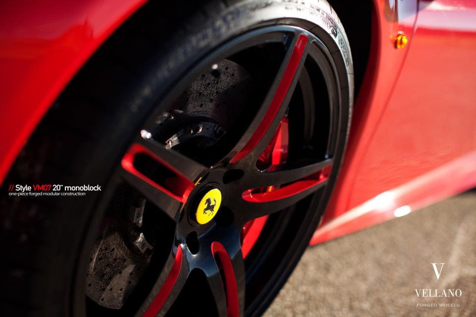 2012 Ferrari 458 Italia with Vellano VM07 wheels