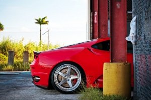 2008 Ferrari F430 with 20x9 ADV.1 Track Function wheels