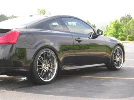 2008 Infiniti G37 with 20x9.5 GT 30 wheels