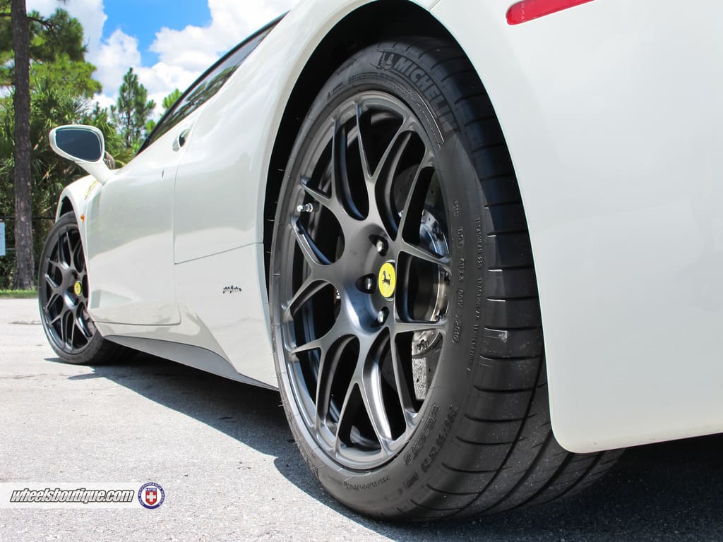2010 Ferrari 458 Italia with 20x8.5 HRE P40S wheels