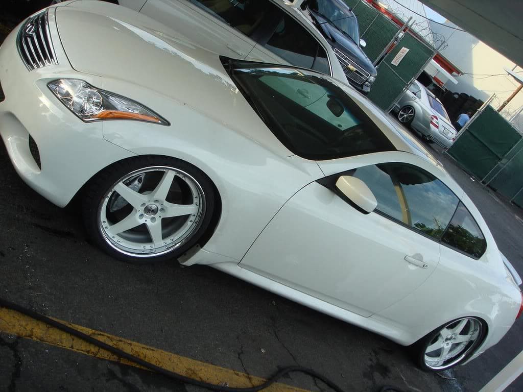 2009 Infiniti G37 with 20x9 Auto Couture Aristos wheels