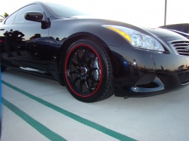 2008 Infiniti G37 with 19x8.5 Volk Ce 28 wheels