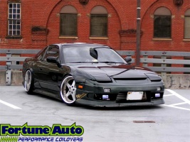 1992 Nissan S13 with 18x9 Work Equip wheels