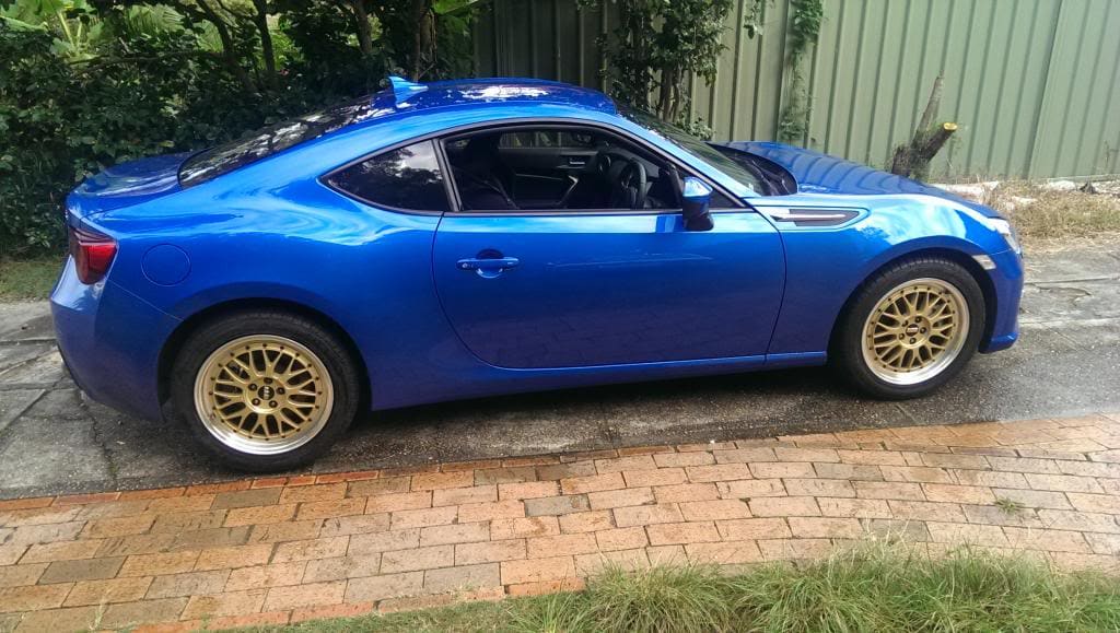 2013 Subaru BRZ with 17x7.5 BBS LM090 wheels