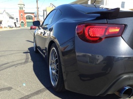 2013 Subaru BRZ with 18x8 BBS RS-GT wheels
