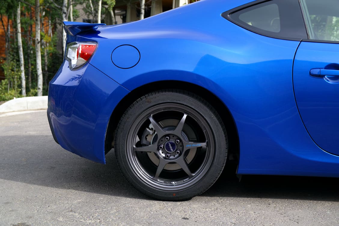 2013 Subaru BRZ with 17x7 Buddy Club P1 Racing wheels