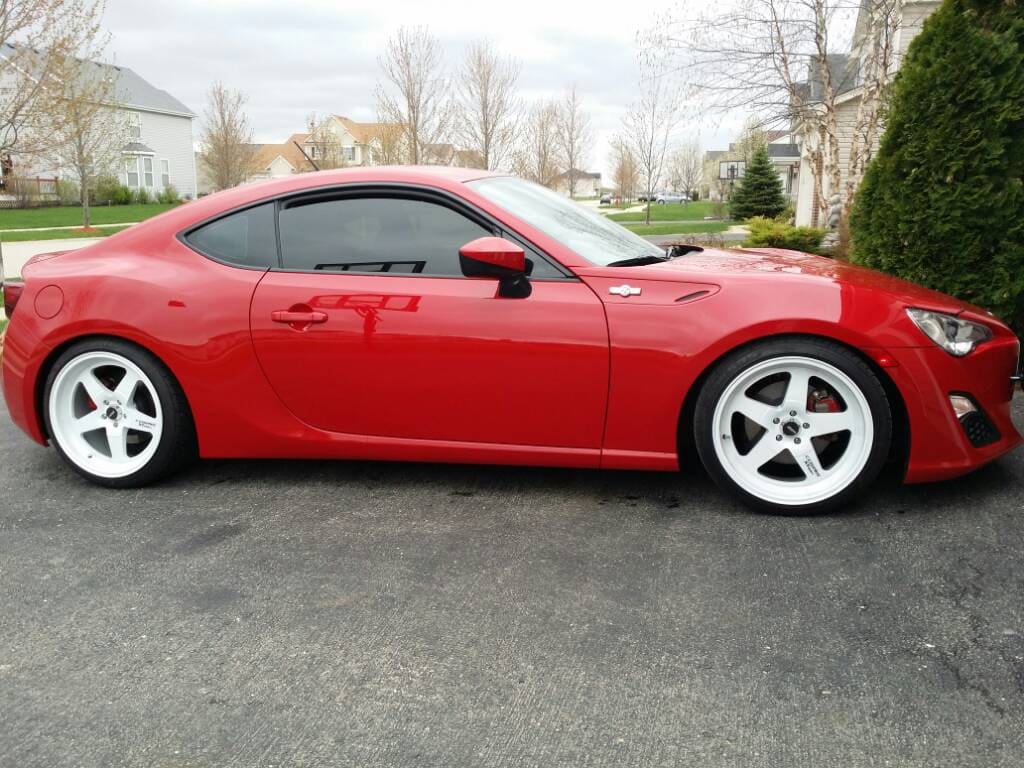 2014 Scion FR-S with 18x9 Cosmis XT-005R wheels