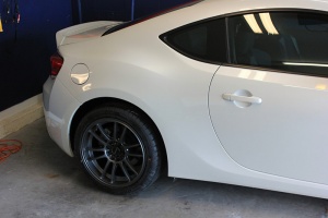 2013 Subaru BRZ with 17x9 Drag DR-38 wheels