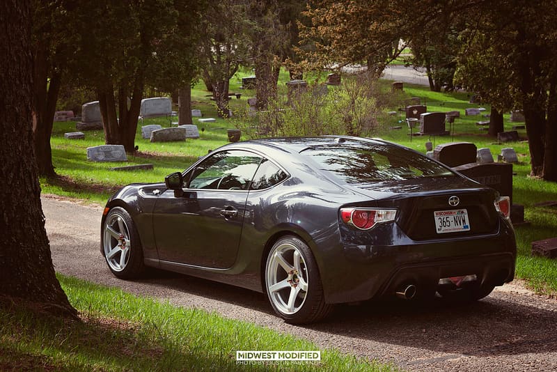 2013 Scion FR-S with 18x9.5 Enkei Kojin wheels