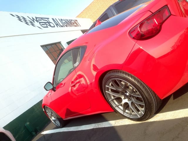 2013 Subaru BRZ with 18x8 Enkei Raijin wheels
