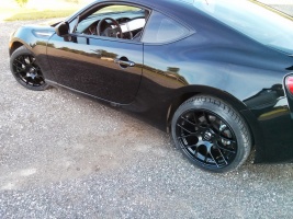 2013 Subaru BRZ with 18x8.5 wheels