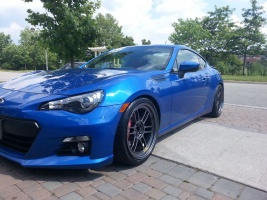 2013 Subaru BRZ with 18x9.5 Enkei RPF1 wheels
