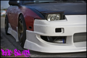 1990 Nissan S13 with 17x9.5 wheels