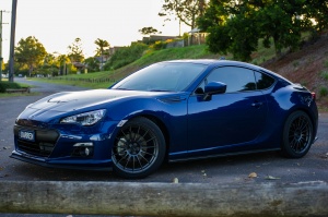 2013 Subaru BRZ with 18x8.5 Enkei RS05RR wheels