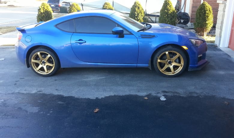 2013 Subaru BRZ with 18x8 Enkei T6S wheels