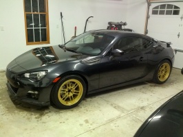 2013 Subaru BRZ with 17x9 Enkei RPF1 wheels