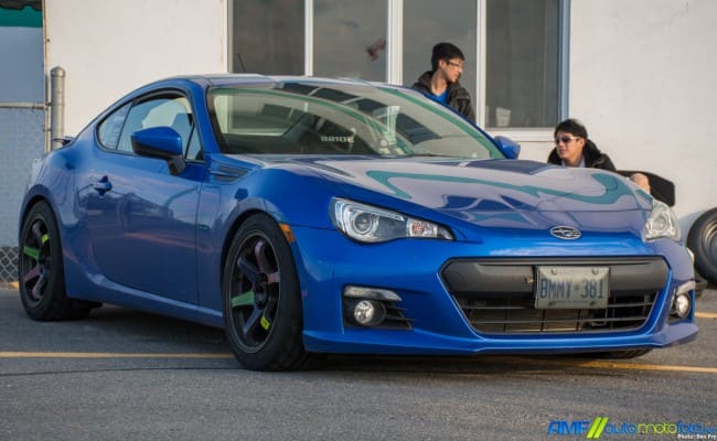 2013 Subaru BRZ with 17x9 Fast Hayaku wheels