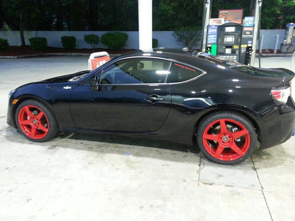 2013 Scion FR-S with 18x8.5 Forgestar CF5 wheels