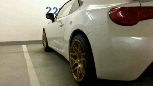 2013 Subaru BRZ with 18x8.5 Forgestar F14 wheels