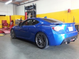 2013 Subaru BRZ with 19x8.5 Forgestar F14 wheels