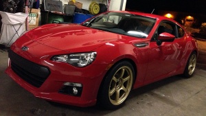 2013 Subaru BRZ with 17x9 Gram Lights 57DR wheels