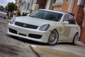 2003 Infiniti G35 with 19x8.5 iForged Essen wheels