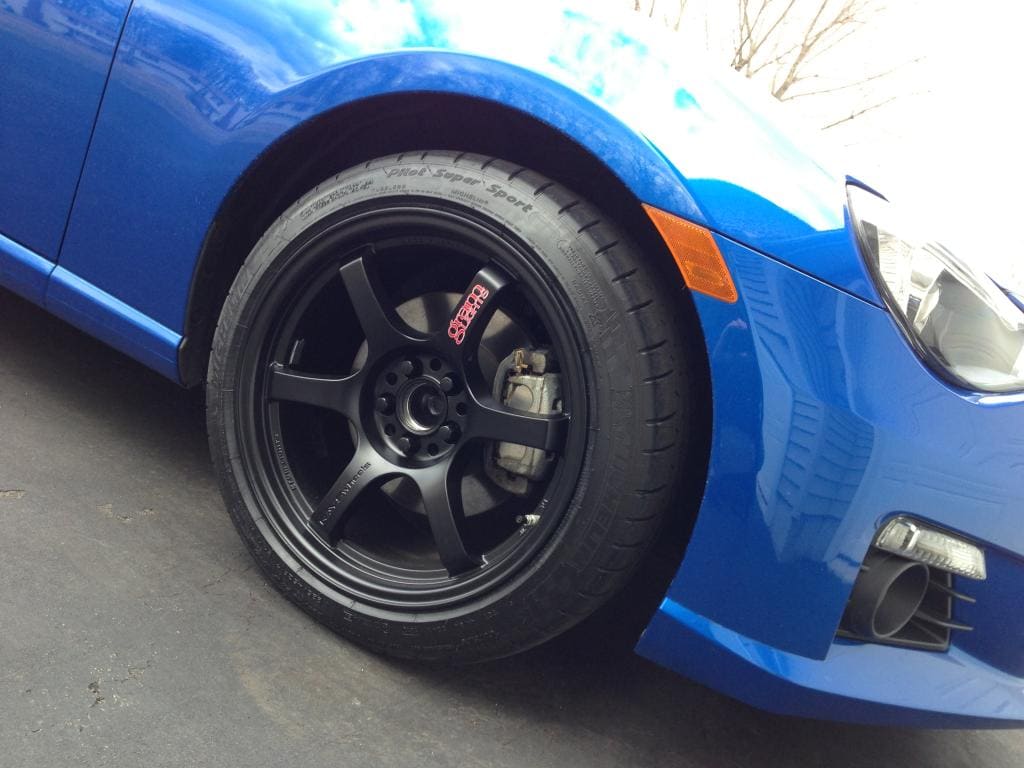 2013 Subaru BRZ with 17x9 Gram Lights 57DR wheels