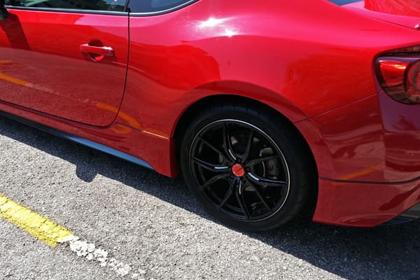 2013 Subaru BRZ with 18x8 Gram Lights 57FXX wheels