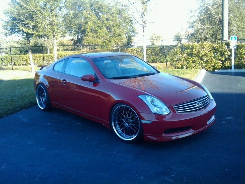 2004 Infiniti G35 with 20x9.5 WORK VS-XX wheels