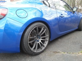 2013 Subaru BRZ with 18x9.5 Gram Lights 57Xtreme wheels