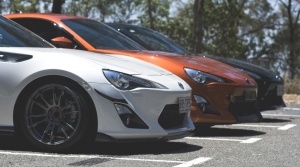 2014 Subaru BRZ with 18x9.5 Gram Lights 57Xtreme wheels