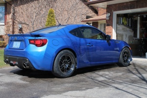 2013 Subaru BRZ with 17x9 Enkei RPF1 wheels