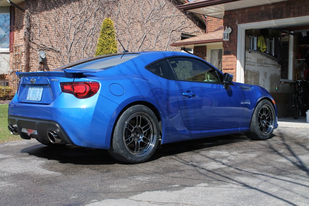 2013 Subaru BRZ with 17x9 Enkei RPF1 wheels