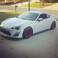 2015 Subaru BRZ with Enkei RPF1 wheels