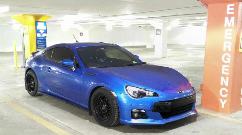 2013 Subaru BRZ with 17x9 Enkei RPF1 wheels