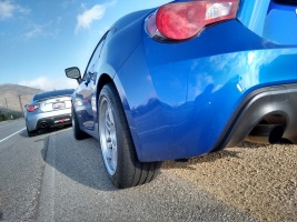 2014 Subaru BRZ with 17x9 Enkei RPF1 wheels
