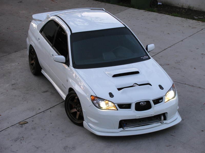 2006 Subaru Impreza WRX STi with 18x10 Rota Grid wheels