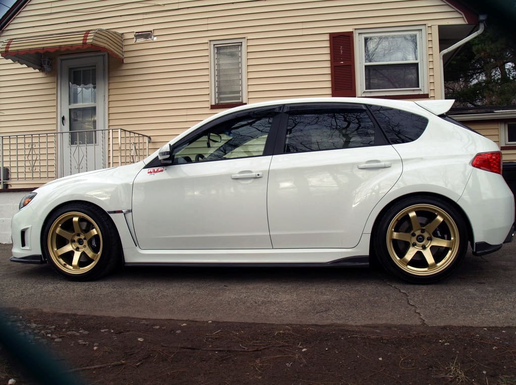 2008 Subaru Impreza WRX STi with 18x9.5 Rota Grid wheels